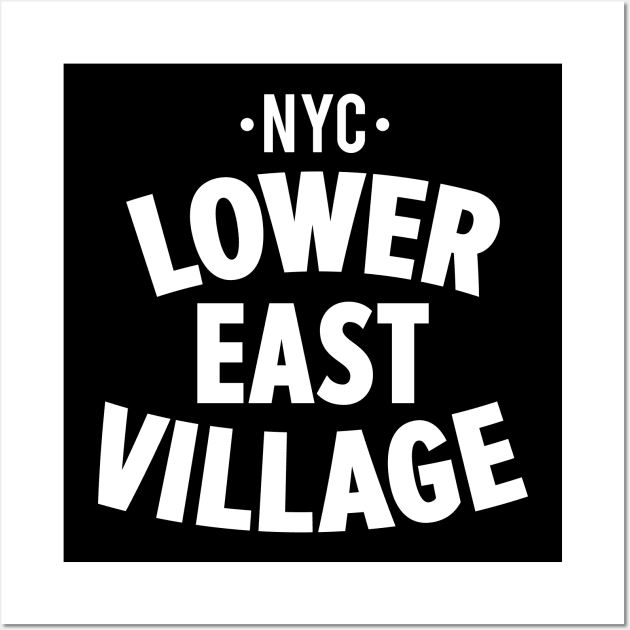 Lower East Village NYC Shirt - Manhattan - Urban Chic for Trendy Style Wall Art by Boogosh